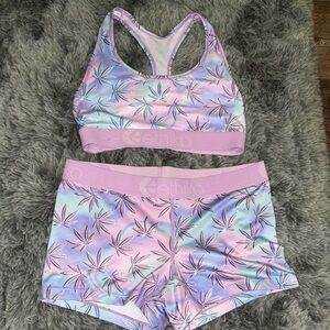 Ethika Multicolor Leaf Print Sports Set